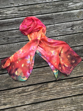 Load image into Gallery viewer, Ocean of Flowers Long Silk Scarf
