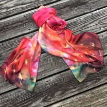 Load image into Gallery viewer, Ocean of Flowers Long Silk Scarf