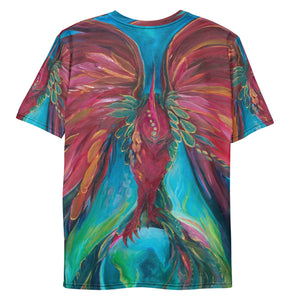 Phoenix For The Future All-over print Art Shirt, Flowy style