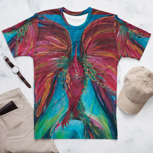 Phoenix For The Future All-over print Art Shirt, Flowy style