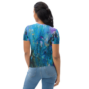 Ocean Dreams All-over print Art Shirt, fitted style