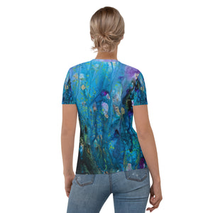 Ocean Dreams All-over print Art Shirt, fitted style