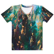 Load image into Gallery viewer, Blue Gold All-over print Art Shirt, regular style