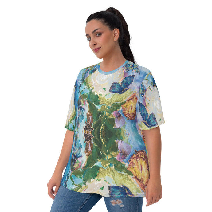 Butterfly Dream All-over print Art-shirt, fitted style