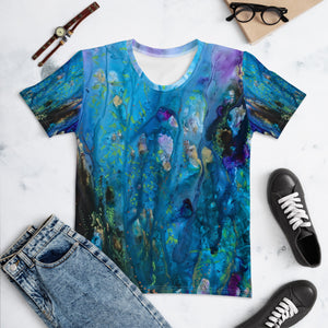 Ocean Dreams All-over print Art Shirt, fitted style