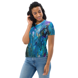 Ocean Dreams All-over print Art Shirt, fitted style