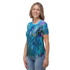 Ocean Dreams All-over print Art Shirt, fitted style