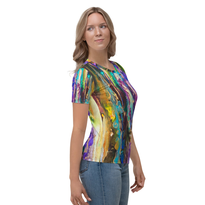 Dolphin Song - Art Shirt, all-over print, fitted style