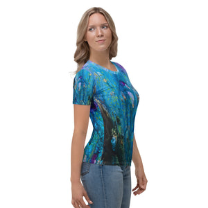 Ocean Dreams All-over print Art Shirt, fitted style