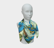 Load image into Gallery viewer, Butterfly Forest Silk Scarf square