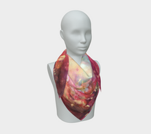 Load image into Gallery viewer, Ocean of Flowers Square Silk Scarf