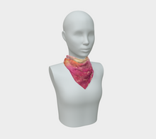 Load image into Gallery viewer, Ocean of Flowers Square Silk Scarf