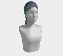 Load image into Gallery viewer, Deep Ocean Long Silk Scarf