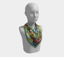 Load image into Gallery viewer, Jungle Queen Silk Square Scarf