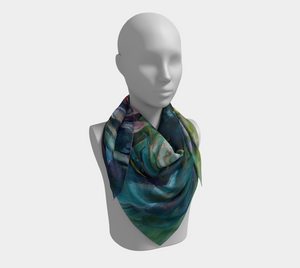 After the Rain Square Silk Scarf