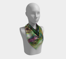 Load image into Gallery viewer, Forest Elven Song Silk Square scarf