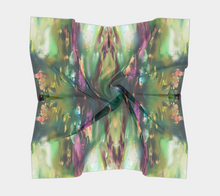 Load image into Gallery viewer, Forest Elven Song Silk Square scarf