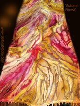 Load image into Gallery viewer, Autumn Forest Hand-painted Silk/Rayon Scarf - SOLD
