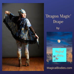 Dragon Magic Drape with black fringes