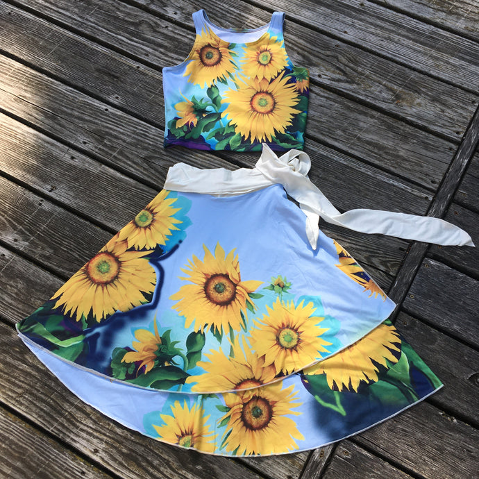 Sunflower Goddess Wrap Skirt