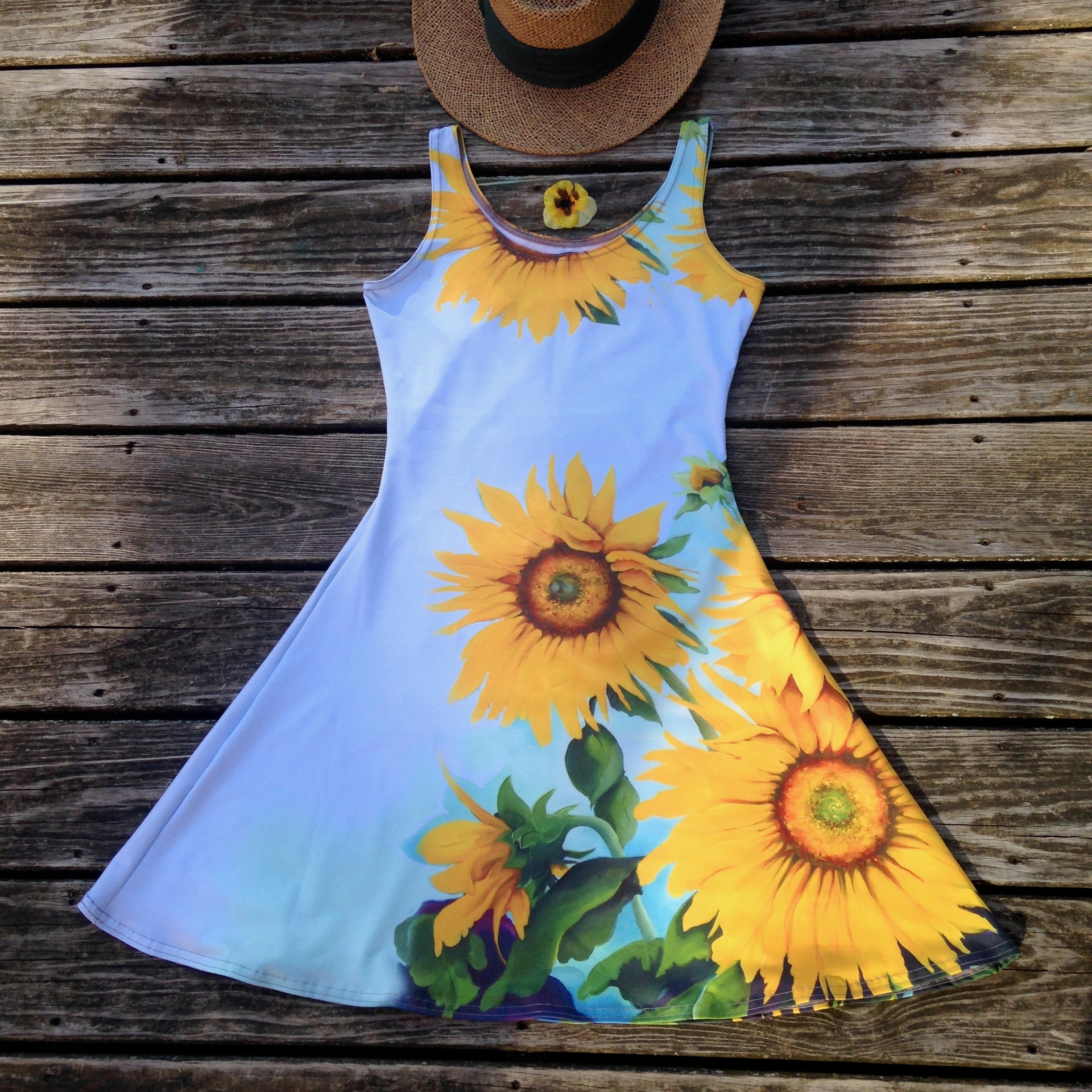 Sunflower Goddess Dress Medium