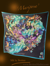 Load image into Gallery viewer, Mariposa Silk Square Scarf