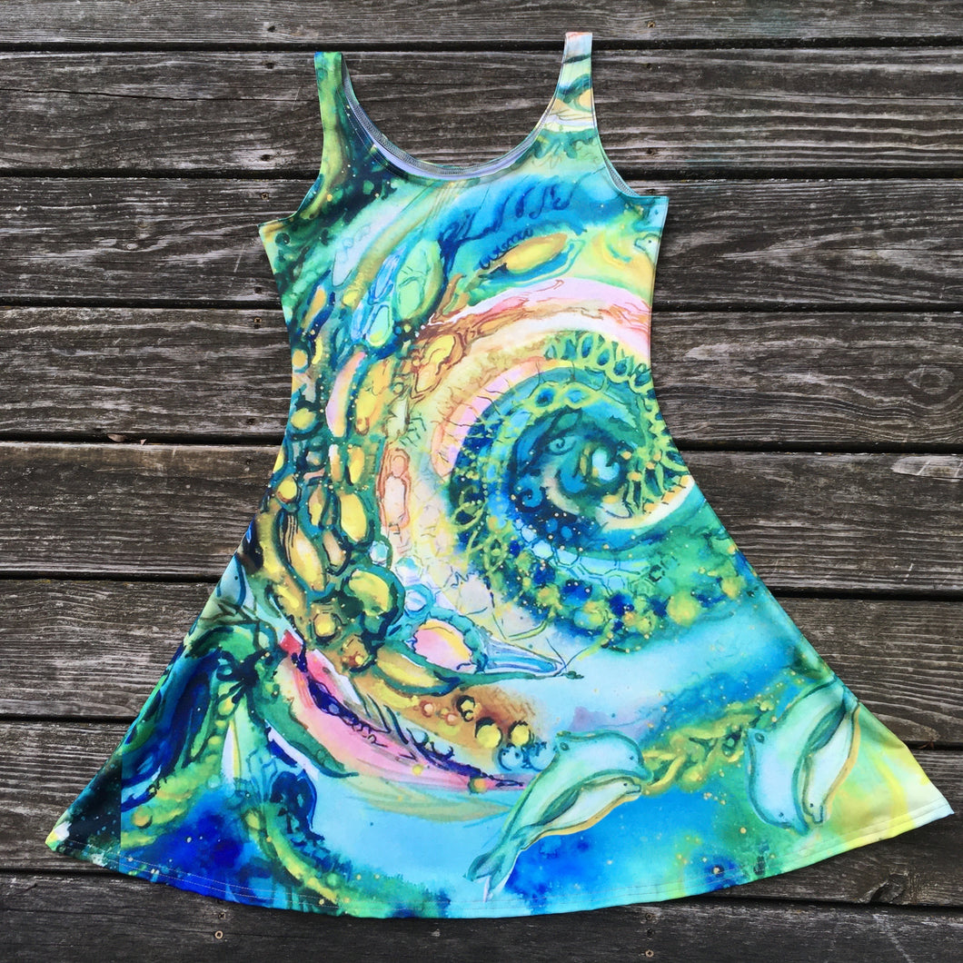 Ocean Goddess Flare Dress