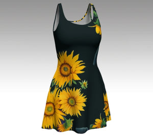 Sunflower Goddess Indigo Wrap Skirt / Drape