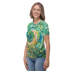All-Over Print 'Age of Miracles' Art-shirt, Fitted style