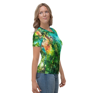 All-Over Print 'Forest Dreams' Art-shirt, fitted style