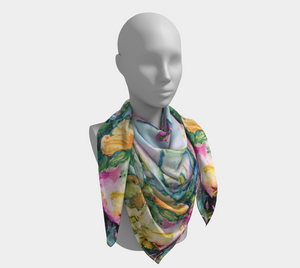 Orchid Bliss Silk Square Scarf