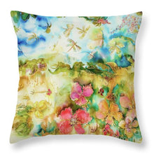 Load image into Gallery viewer, Earth, Wind And Flowers - Throw Pillow