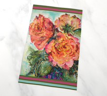 Load image into Gallery viewer, Golden Rose Tea Towel