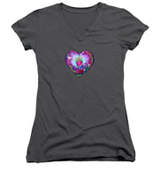 Load image into Gallery viewer, Pink Heart Fairy - Women&#39;s V-Neck