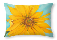 Load image into Gallery viewer, Sunflower with Bee - Throw Pillow